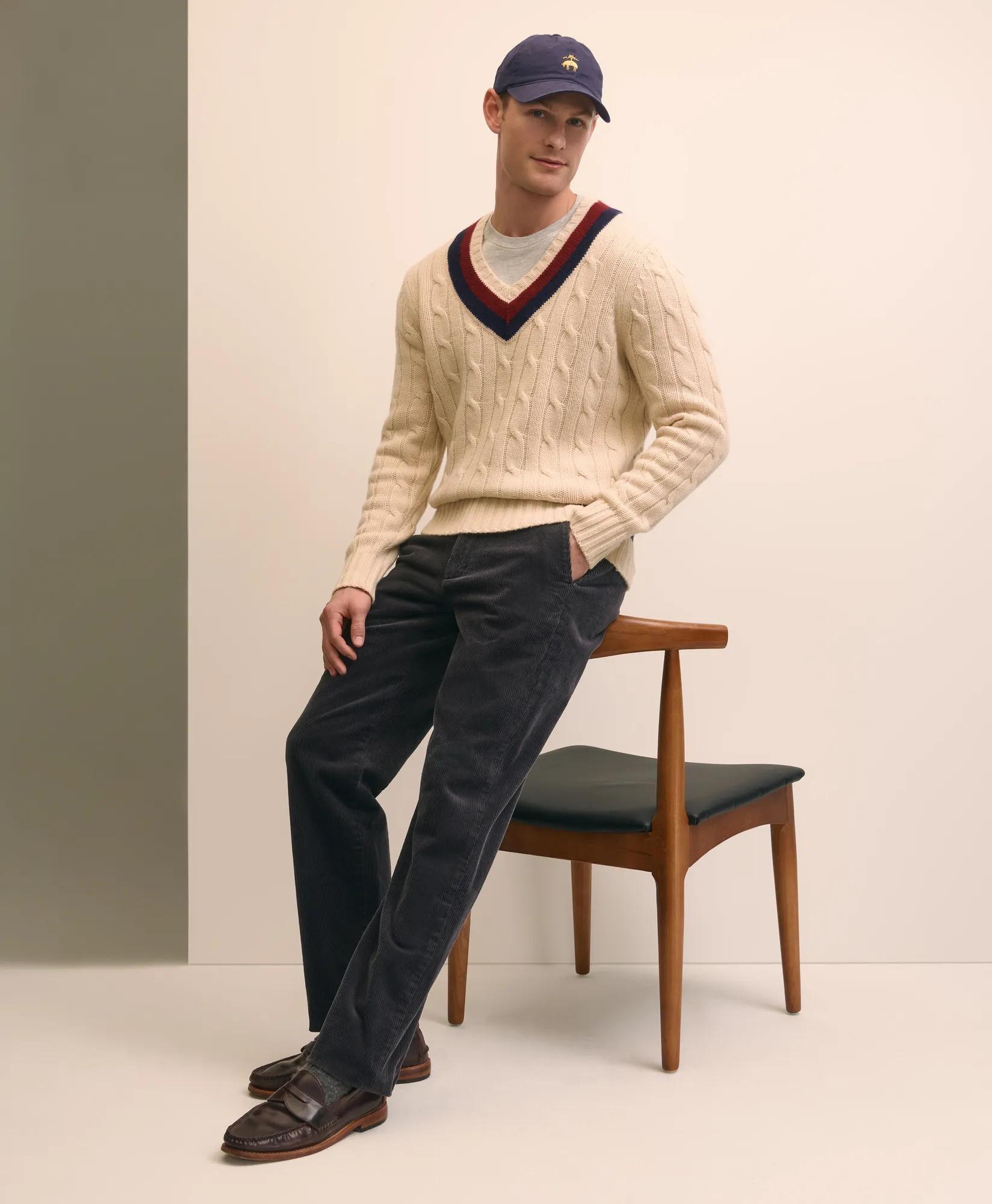 Merino Wool Archive Tennis Sweater
