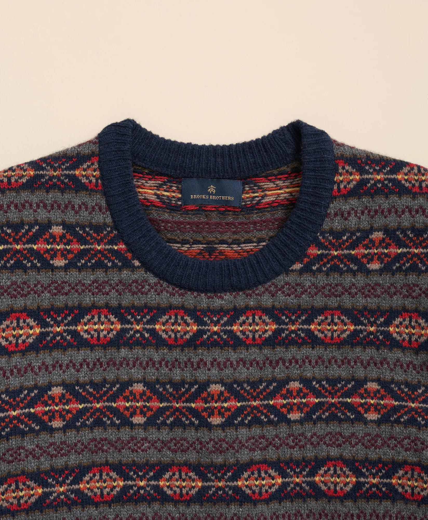 Merino-Wool Blend Heritage Fair Isle Sweater