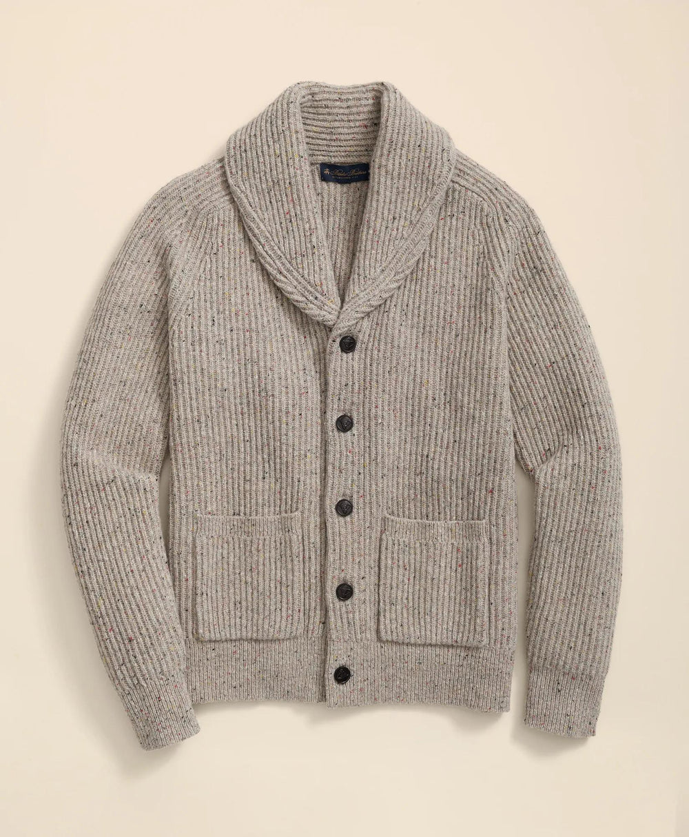 Merino Wool Donegal Shawl Cardigan