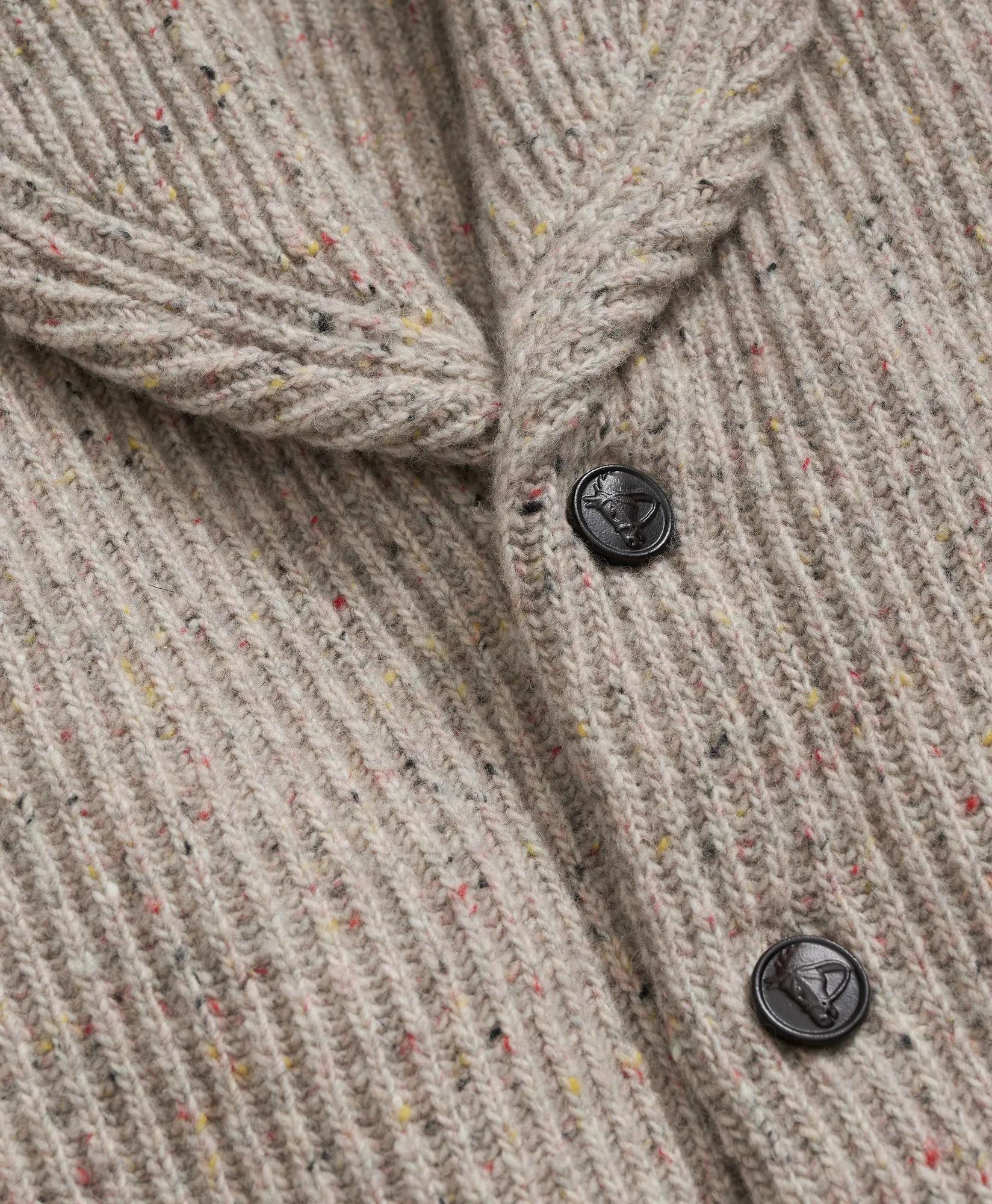 Merino Wool Donegal Shawl Cardigan