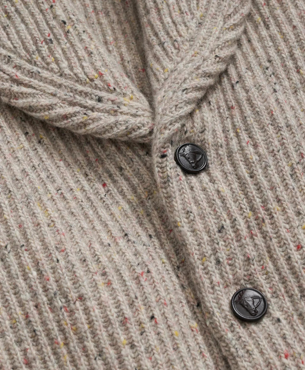 Merino Wool Donegal Shawl Cardigan