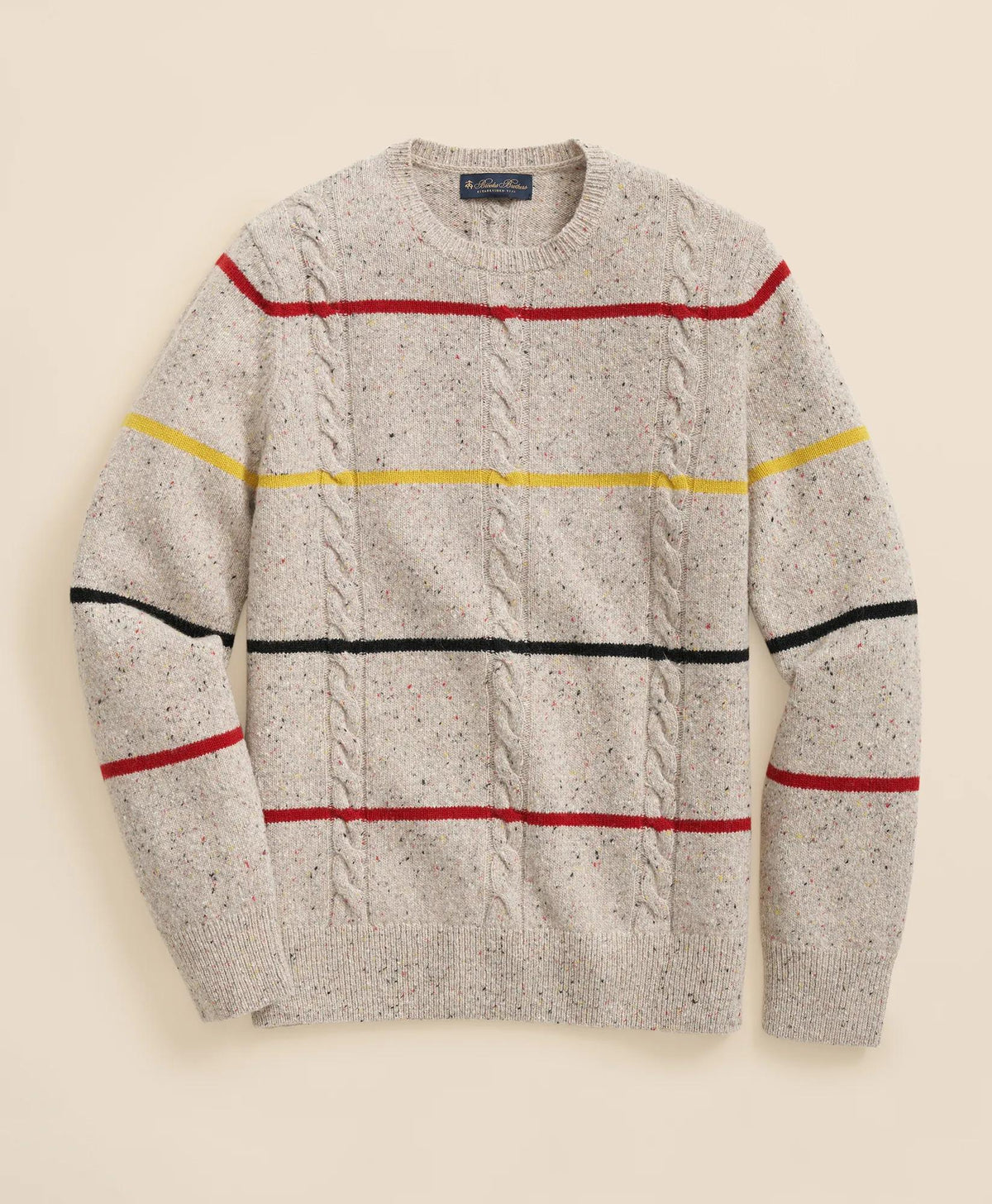 Merino Wool Donegal Stripe Sweater