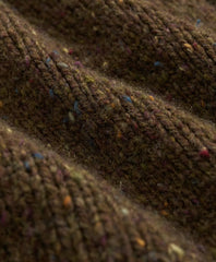 Merino Wool Donegal Zip Cardigan