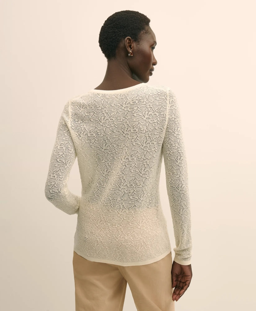 Merino Wool Lace Sweater