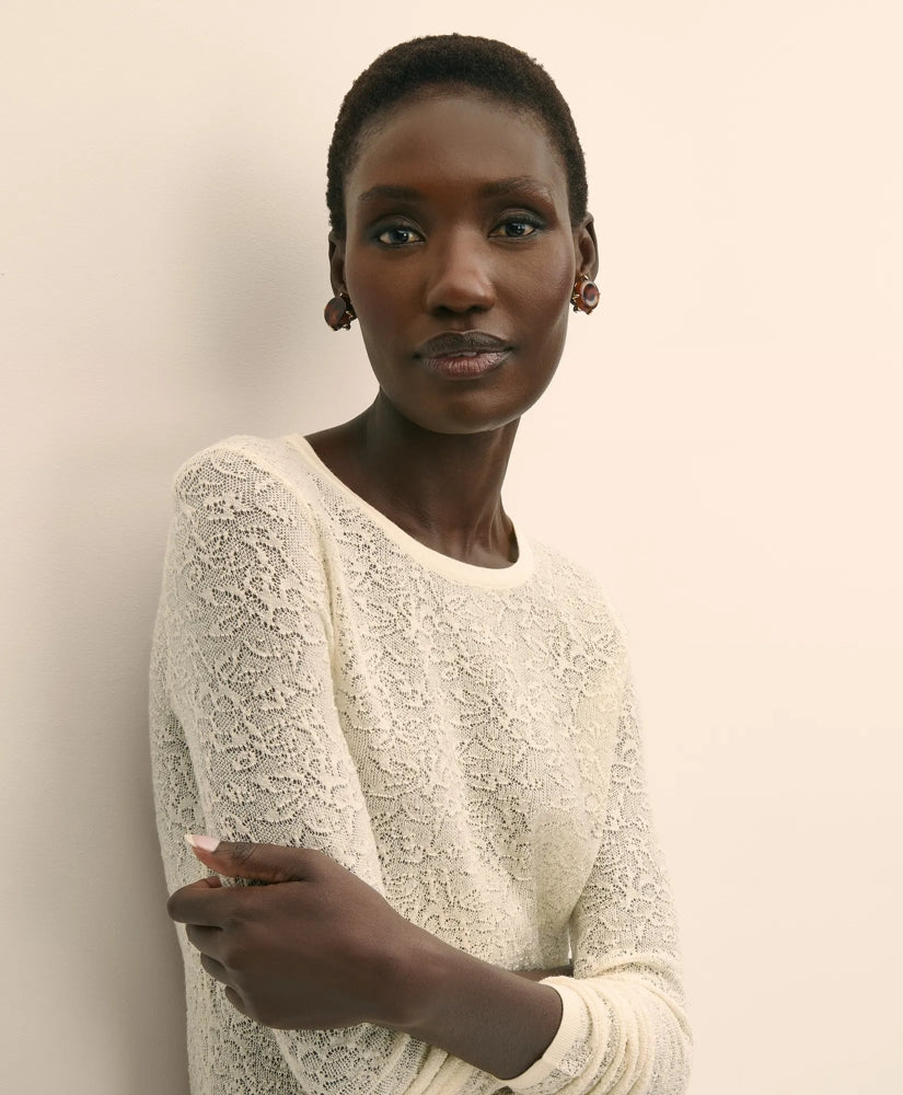 Merino Wool Lace Sweater