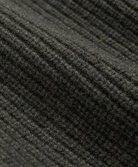 Merino Wool Military Full-Zip Sweater