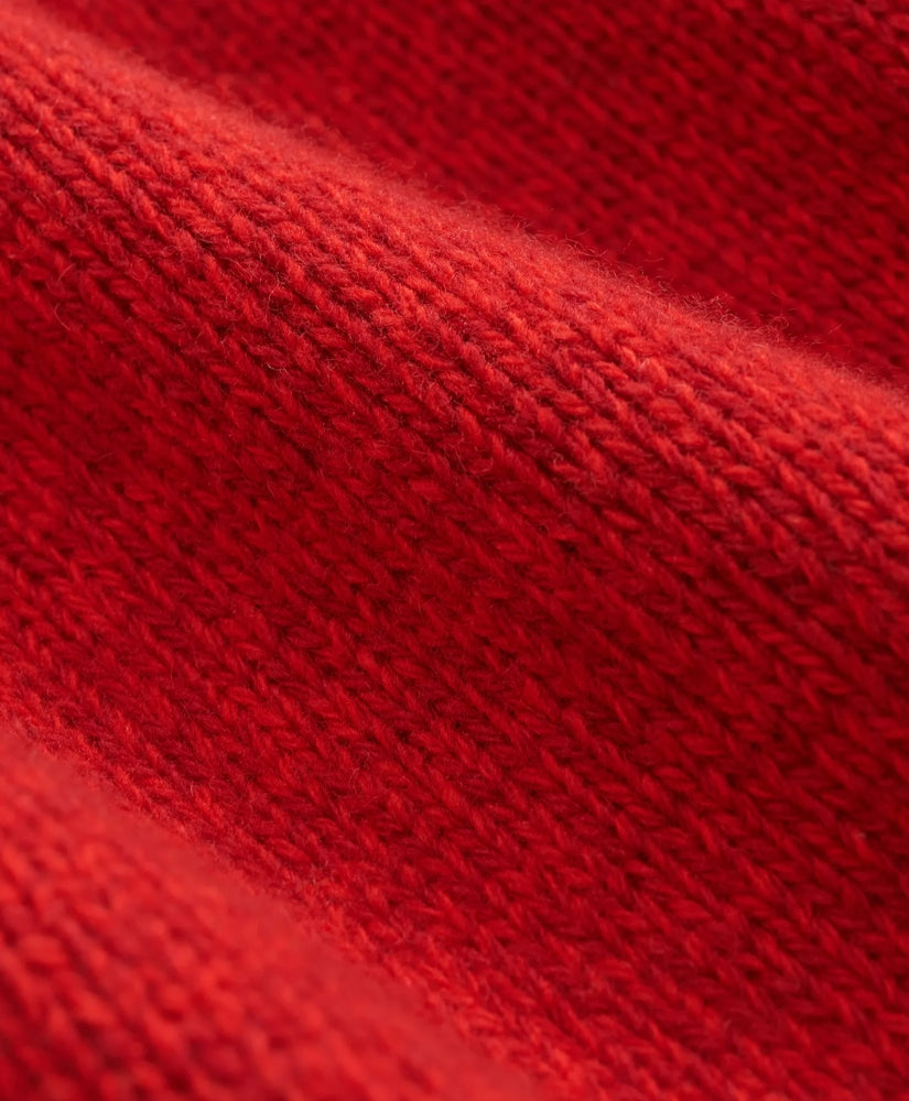 Merino Wool Polo Shawl Collar Sweater