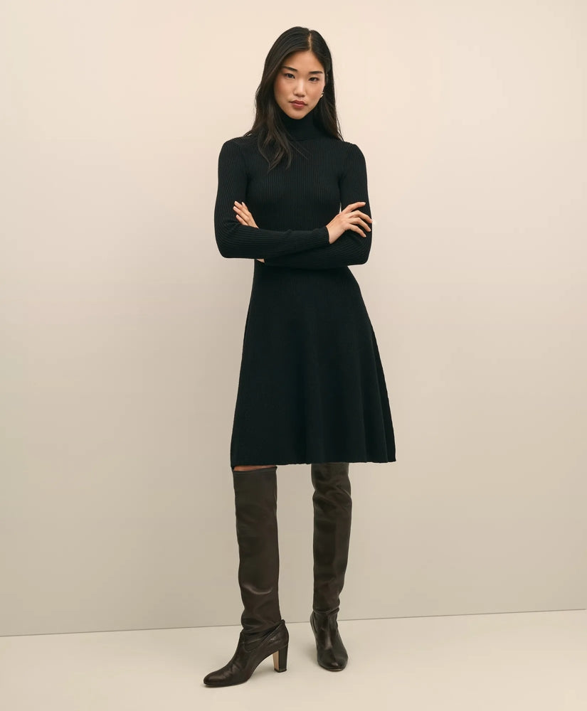 Merino Wool Turtleneck Dress