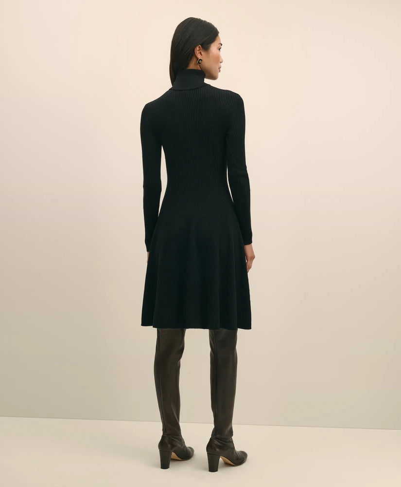 Merino Wool Turtleneck Dress
