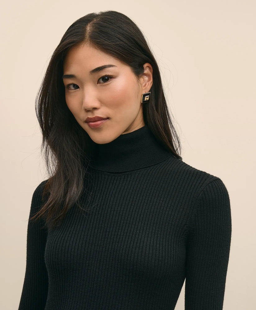 Merino Wool Turtleneck Dress