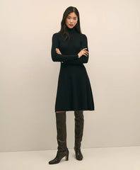 Merino Wool Turtleneck Dress