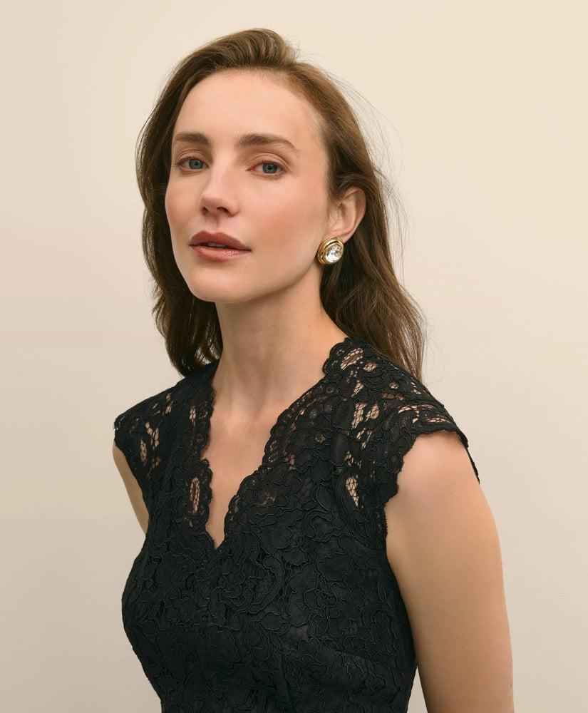Cotton-Viscose Lace Dress