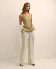 Viscose Bronze-Gold V-Neck Camisole
