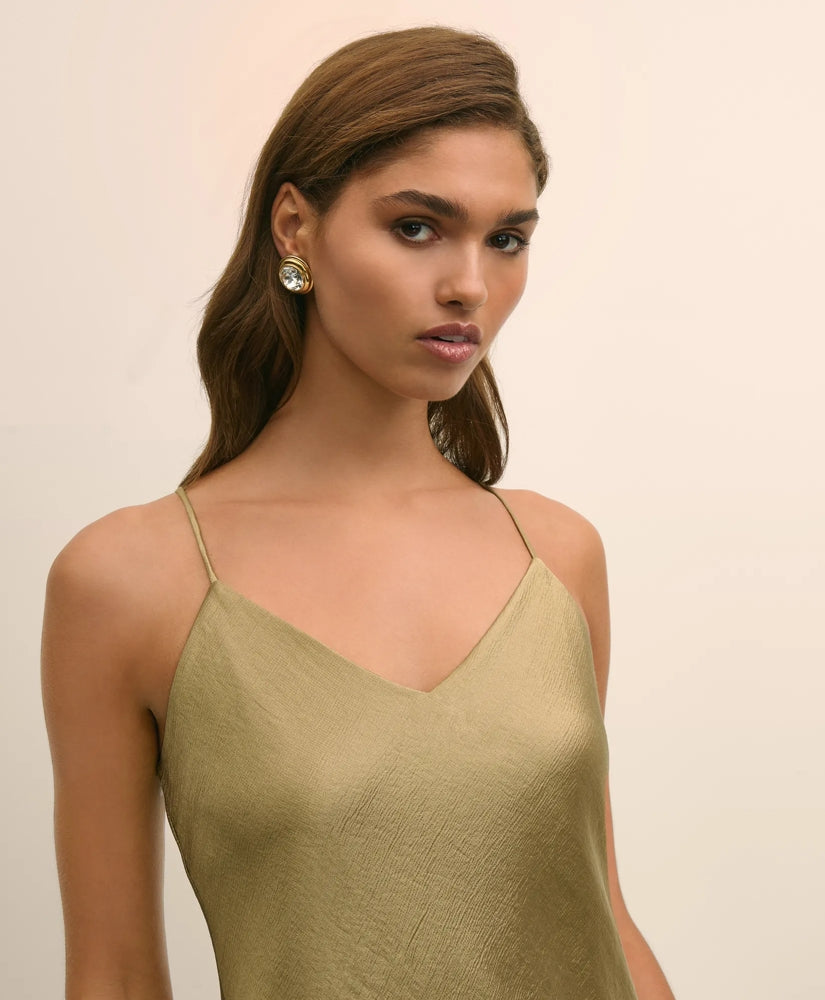 Viscose Bronze-Gold V-Neck Camisole