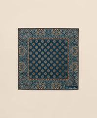 Ornate Motif Silk Pocket Square