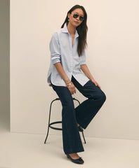 Oversized Cotton Pinstripe Shirt