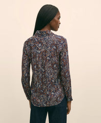 Paisley Shimmer-Stripe Shirt