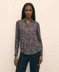 Paisley Shimmer-Stripe Shirt