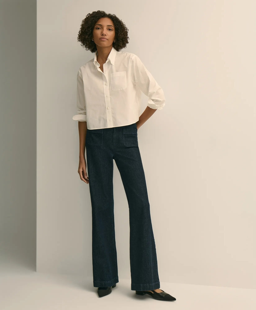 Patch Pocket Bootcut Jeans