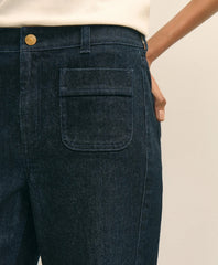 Patch Pocket Bootcut Jeans