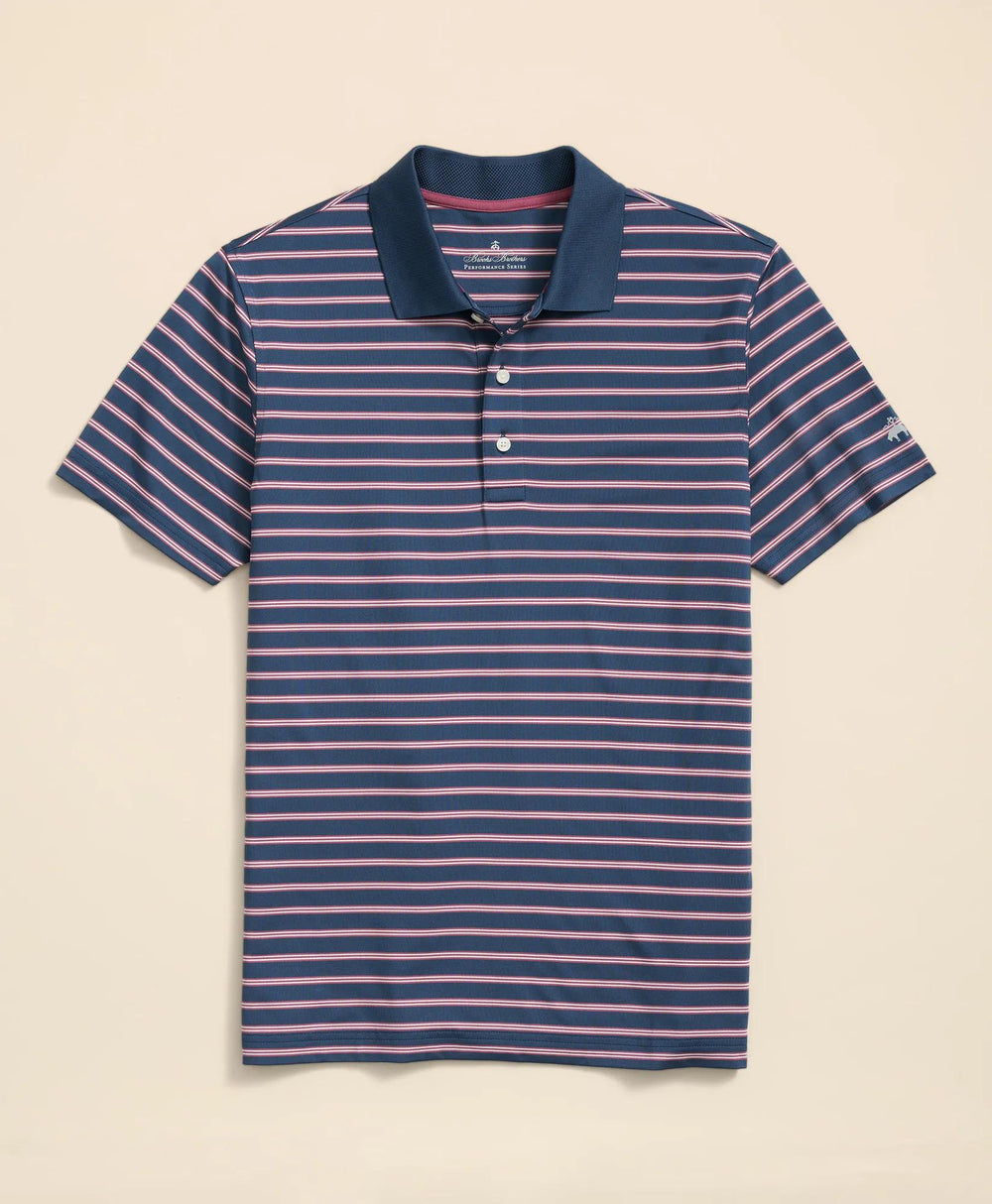 Performance Series BB#1 Striped Polo Shirt