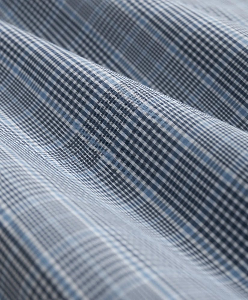 Performance Series Stretch Spread Collar, Glen Plaid Sport Shirt