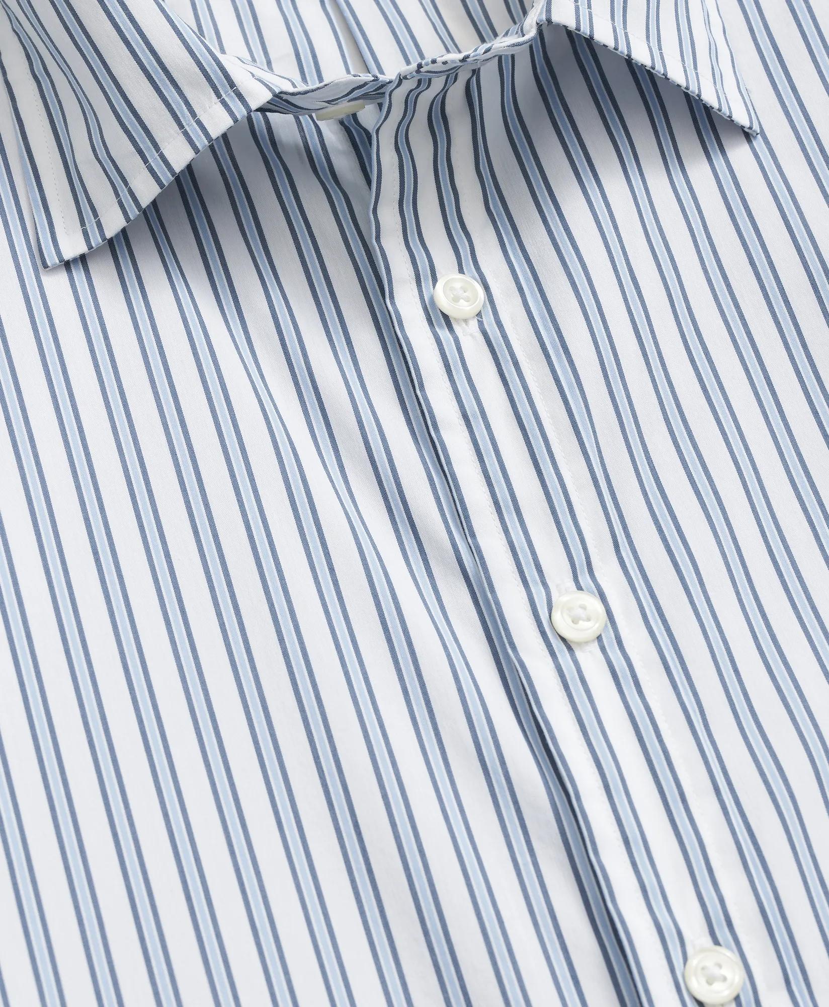 Performance Series Stretch Spread Collar, Striped Sport Shirt