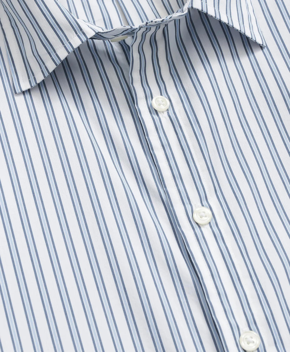 Performance Series Stretch Spread Collar, Striped Sport Shirt