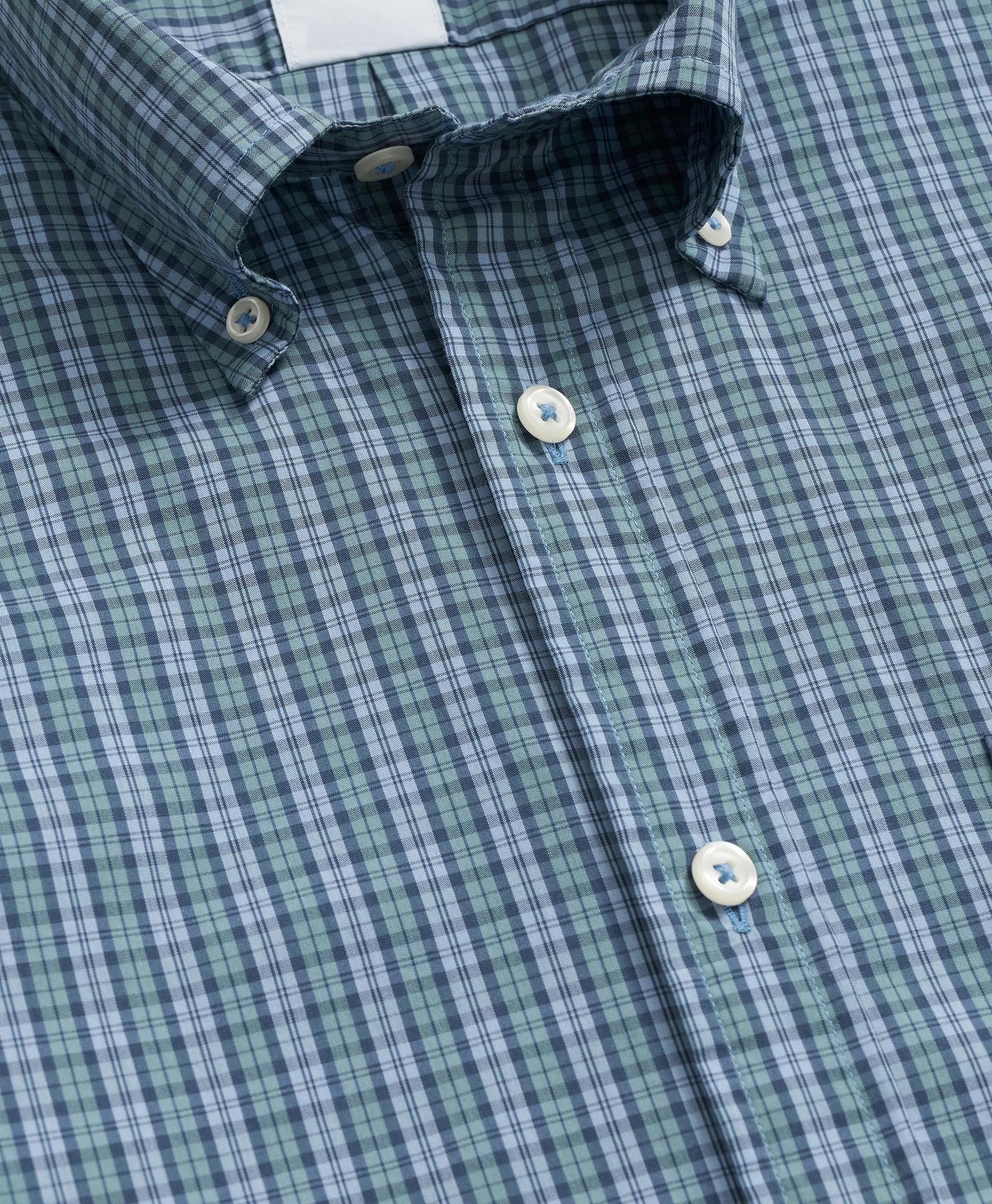 Performance Series Stretch Polo Button-Down Collar, Tartan Sport Shirt