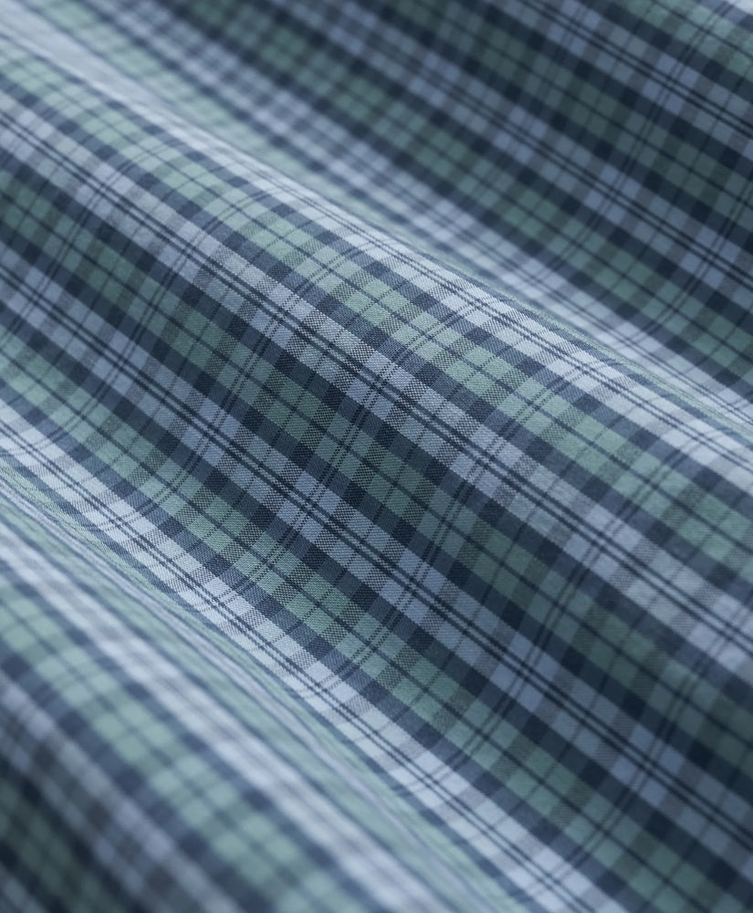 Performance Series Stretch Polo Button-Down Collar, Tartan Sport Shirt