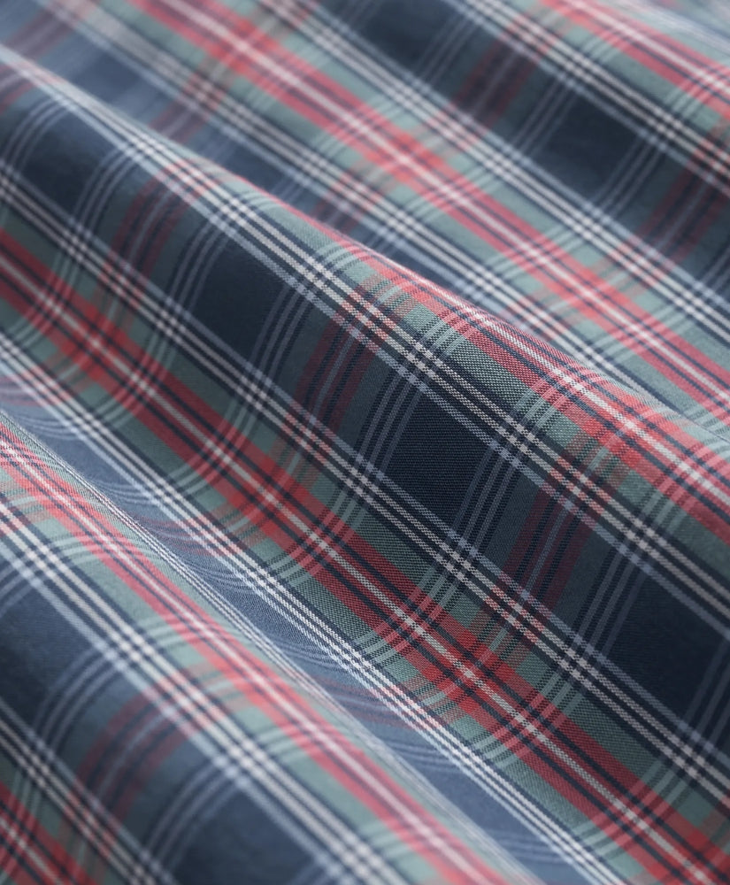 Performance Series Stretch Polo Button-Down Collar, Tartan Sport Shirt