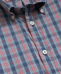 Performance Series Stretch Polo Button-Down Collar, Tartan Sport Shirt