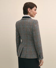 Plaid Shetland Wool Riding Jacket