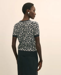Leaf Print Cotton Shell