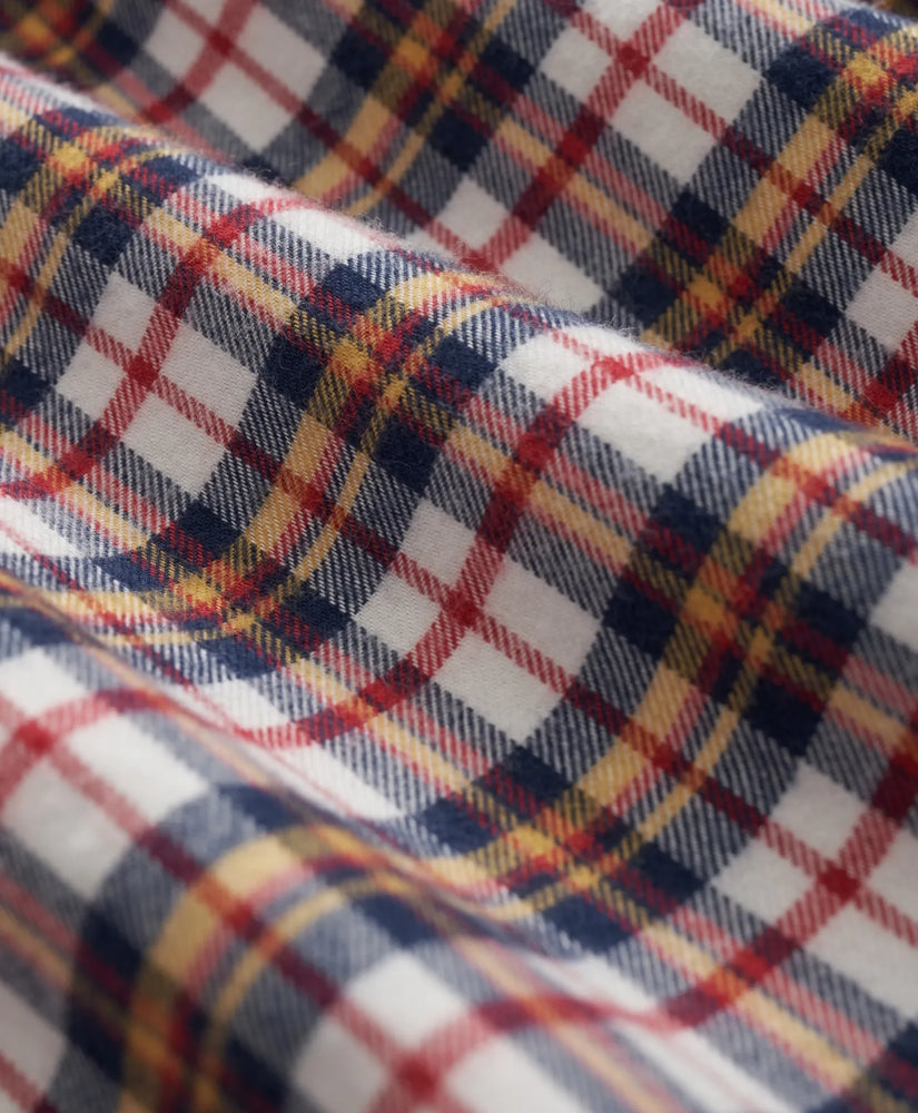 Portuguese Flannel Polo Button Down Collar, Multi-Check Shirt