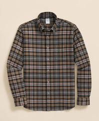 Portuguese Flannel Polo Button Down Collar, Plaid Shirt