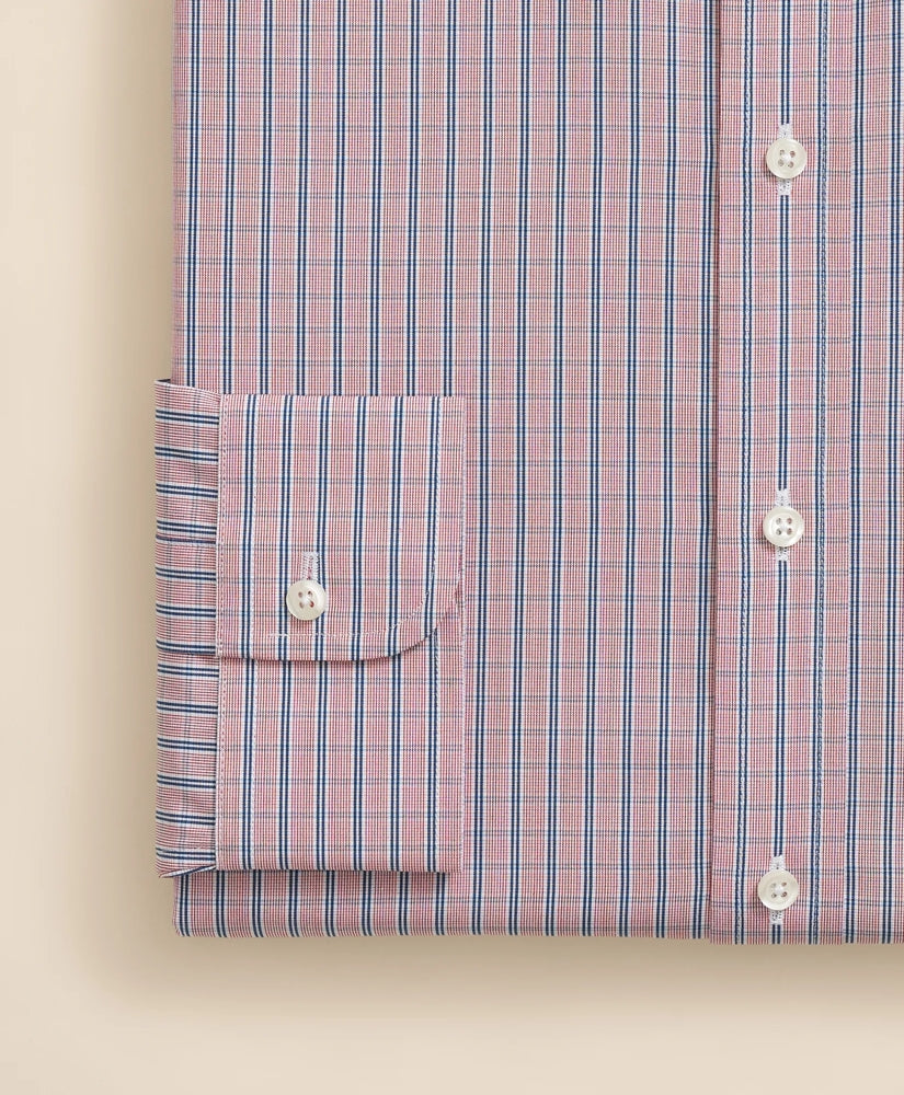 Pure Supima® Cotton Regular-Finish Ainsley Collar, Ground Check Dress Shirt
