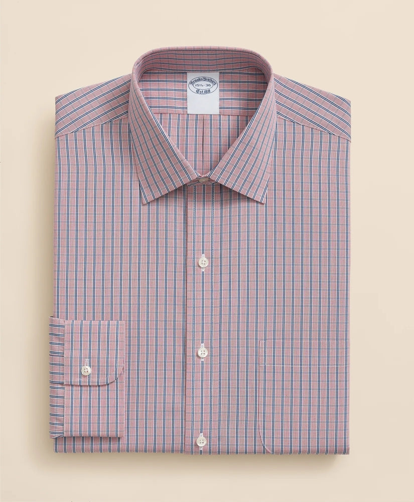 Pure Supima® Cotton Regular-Finish Ainsley Collar, Ground Check Dress Shirt