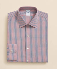 Pure Supima® Cotton Regular-Finish Ainsley Collar, Ground Check Dress Shirt