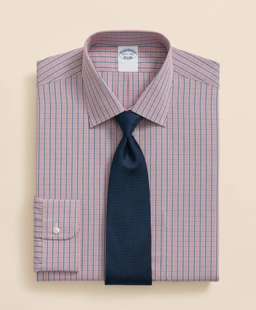 Pure Supima® Cotton Regular-Finish Ainsley Collar, Ground Check Dress Shirt