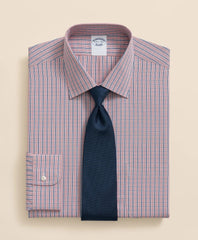 Pure Supima® Cotton Regular-Finish Ainsley Collar, Ground Check Dress Shirt