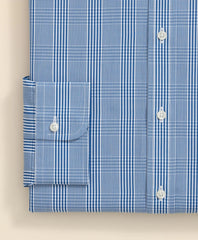 Pure Supima® Cotton Regular-Finish, English Spread Collar Glen Plaid Dress Shirt