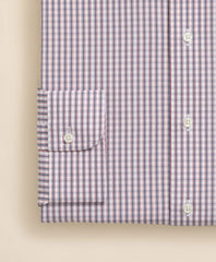 Pure Supima® Cotton Regular-Finish English Spread Collar, Micro Check Dress Shirt