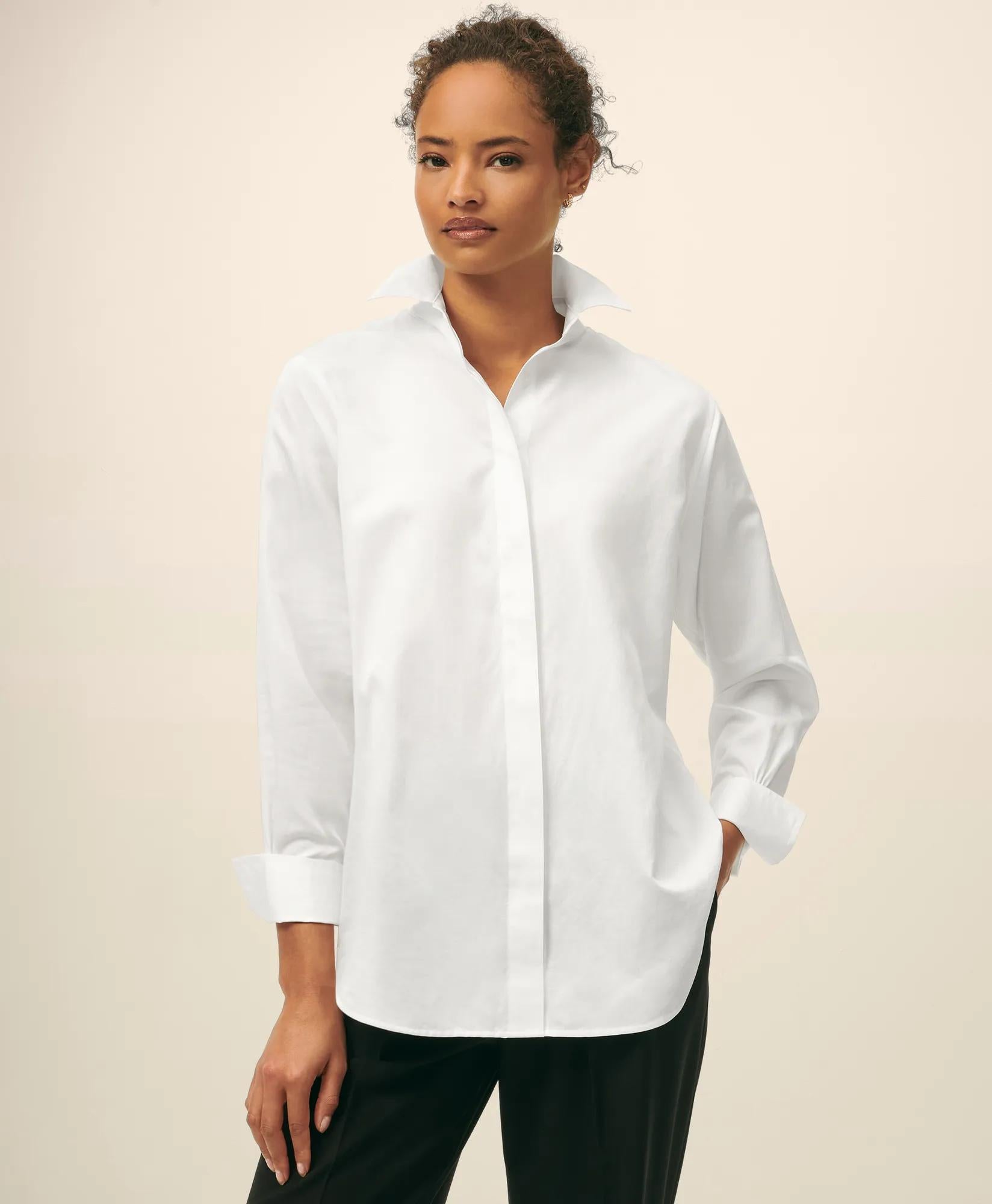 Relaxed Shirt in Supima® Cotton Sateen