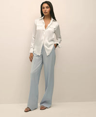 Relaxed Utility Blouse in Washable Silk
