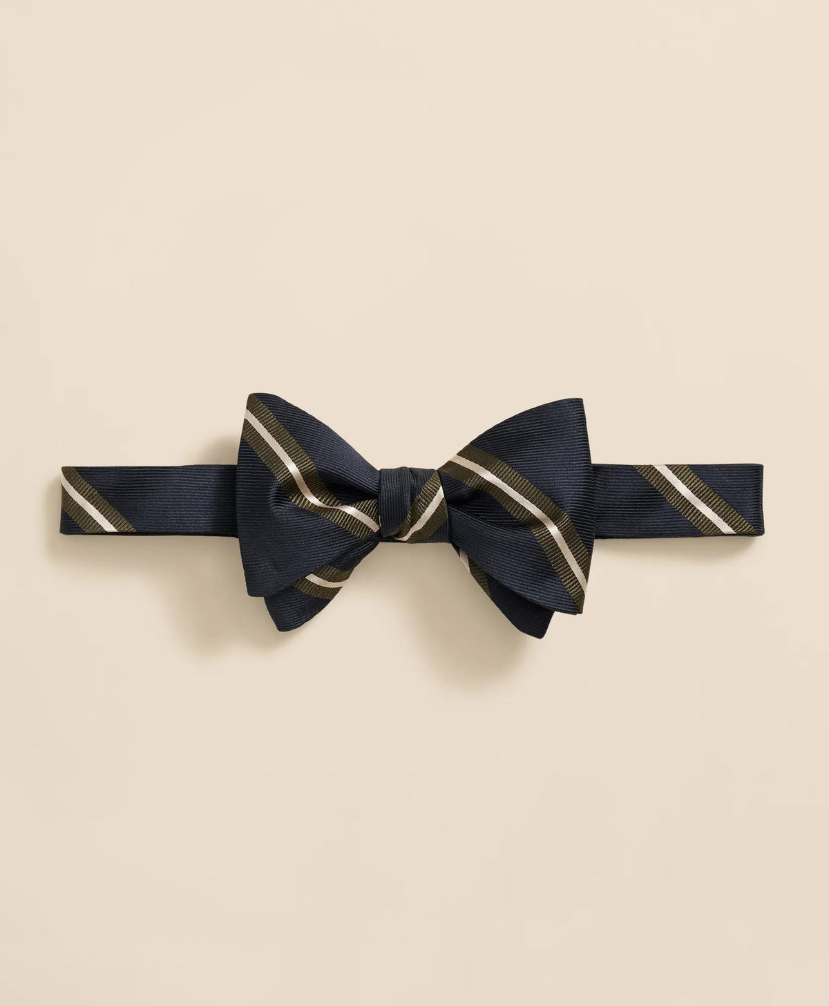 Rep Stripe Silk Bow Tie