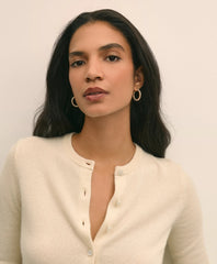 Rope Twist Gold-Toned Hoop Earrings