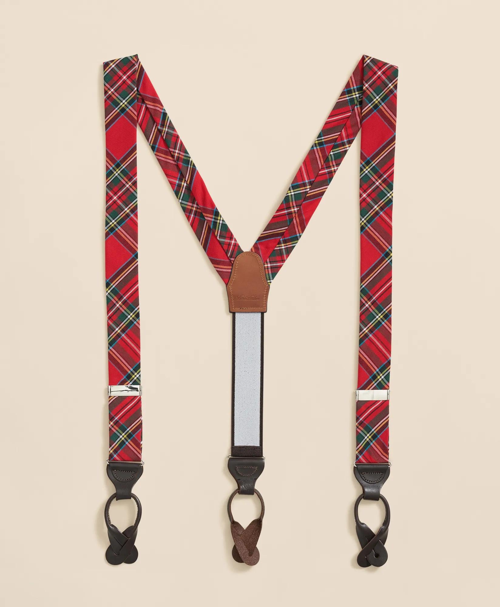 Royal Stewart Tartan Suspenders