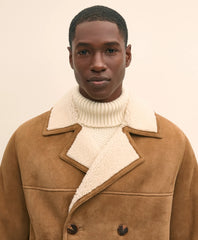 Shearling Double-Breasted Coat