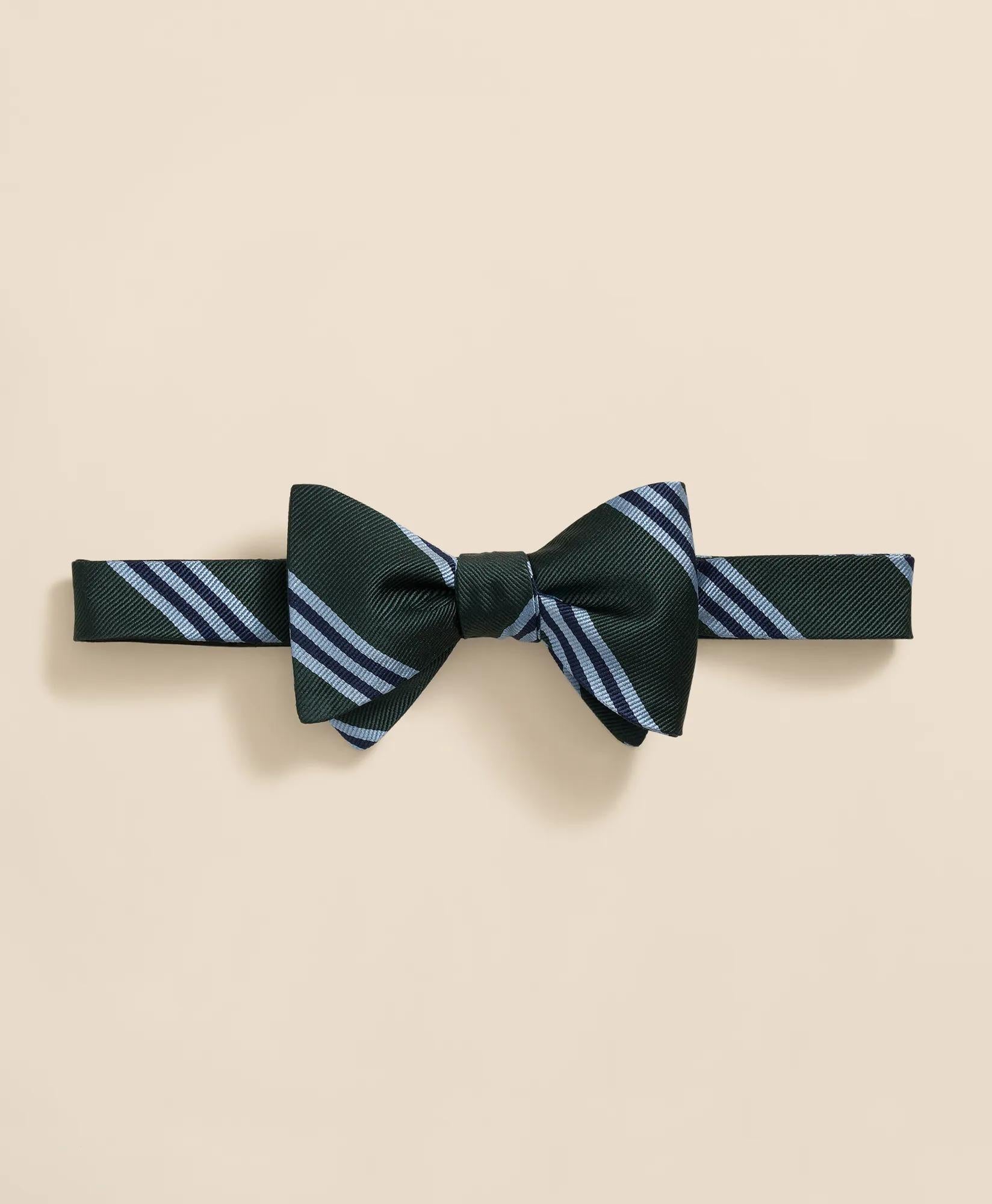 Silk BB#1 Rep Striped Bow Tie